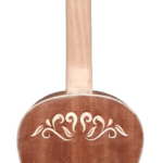 EM Guitars custom Classical guitar style acoustic-guitar figured maple inlay on back of body