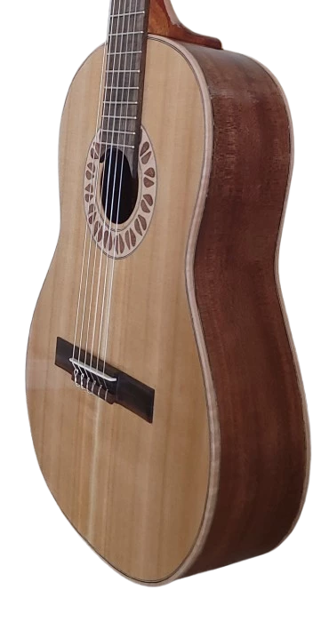 EM Custom Guitar Classical Guitar side view