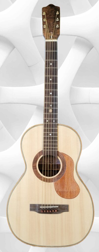 EM Guitars custom Parlor Guitar front view