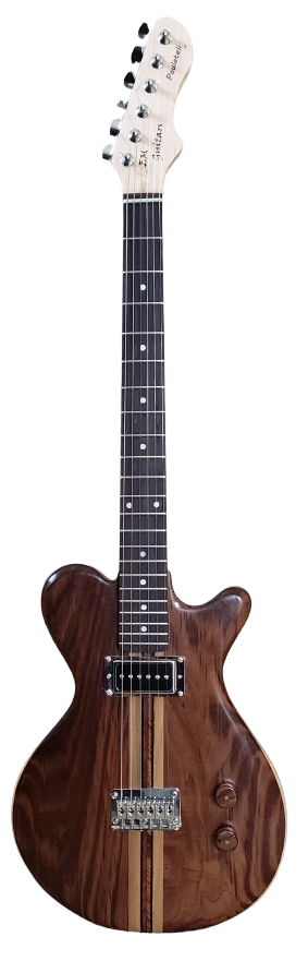 EM Guitars Custom Walnut Paulatelli - front view