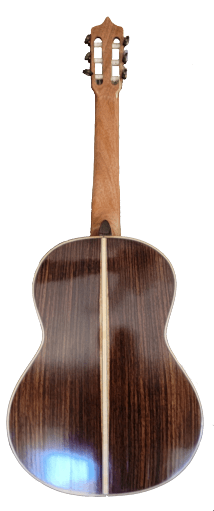EM Guitars custom Classical guitar style acoustic-guitar back view