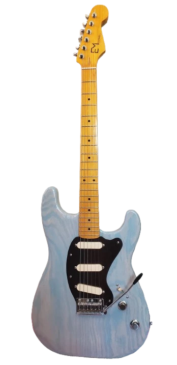 EM Guitars custom Stratokayster style electric guitar front view