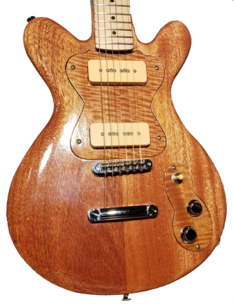 EM Guitars Custom Paulatelli - Mahogany Closeup